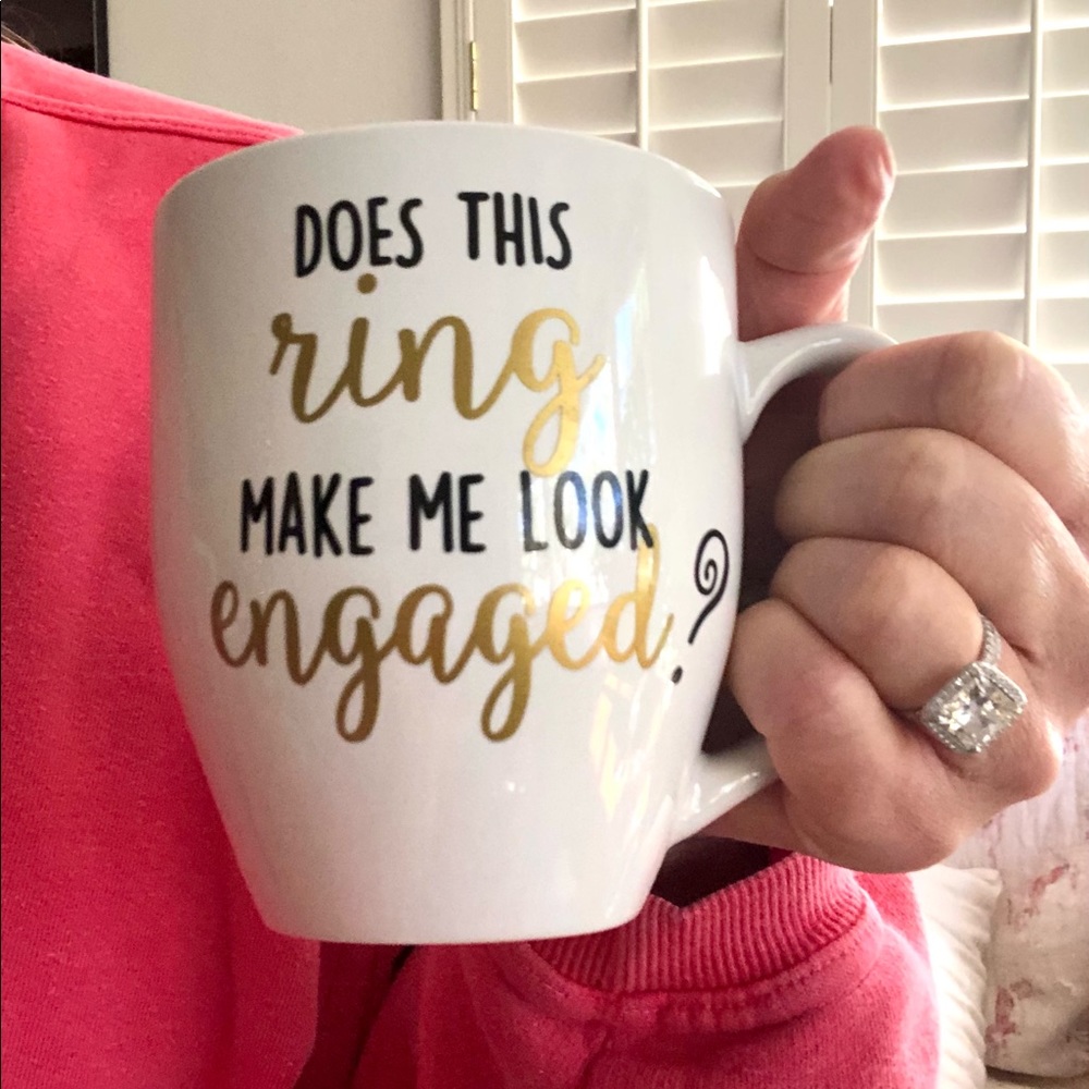 Mug, engagement, bridal